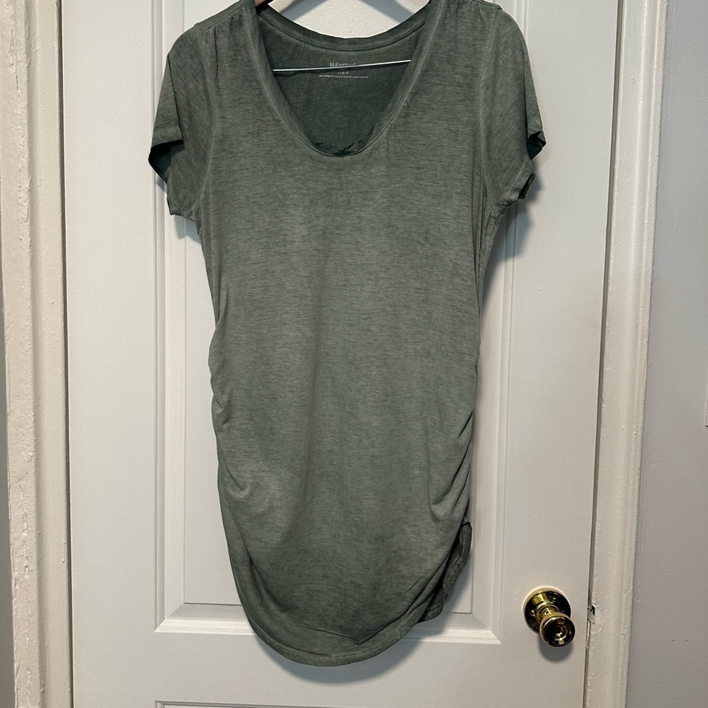 Motherhood Maternity Light Green Shirt - Large